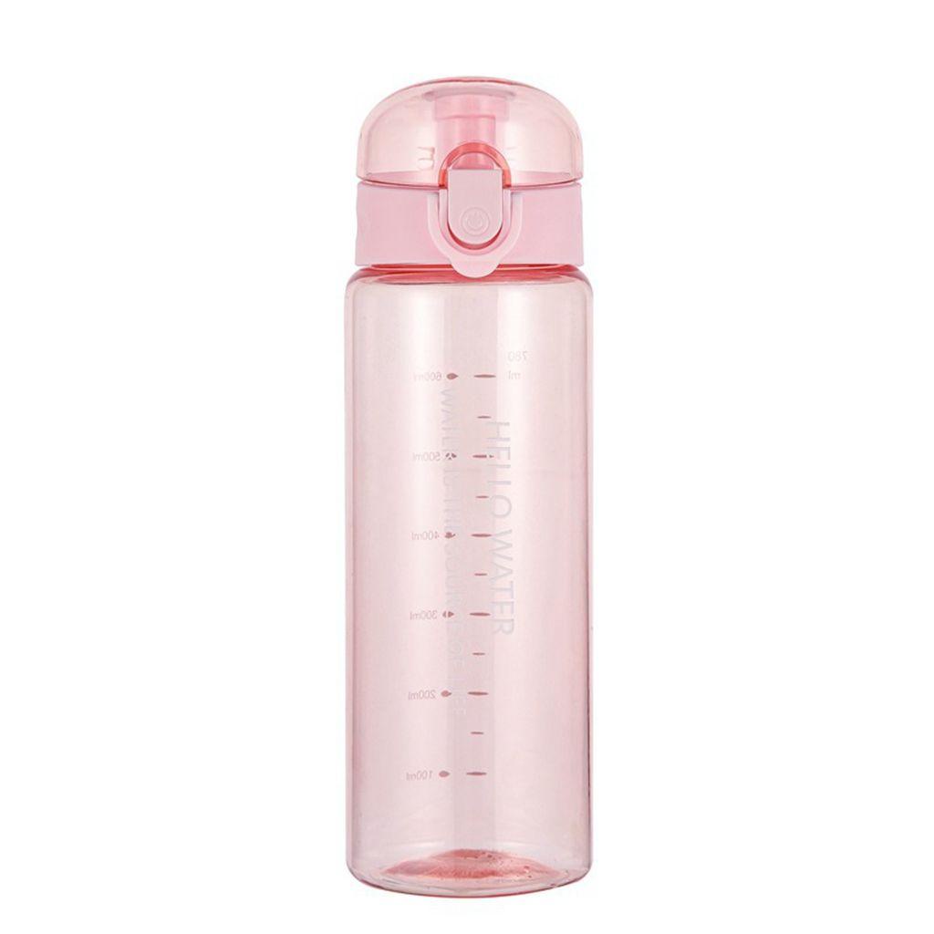 [Elegan] Botol Air Anti-Cacat Reusable Drink Bottles Portable Transparan Mug Teh Rumah Tangga