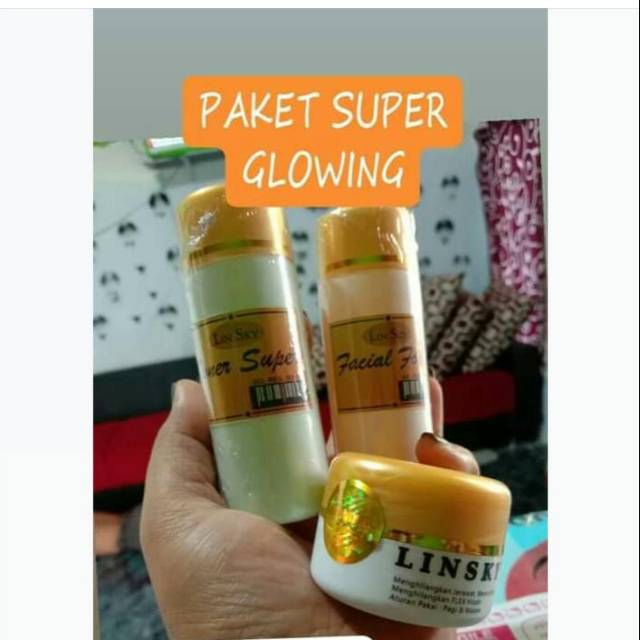 LINSKY PAKET GLOWING SUPER (TERLARISSS ORIGINAL )