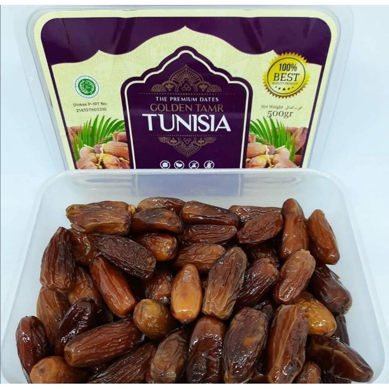

KURMA GOLDEN TAMR TUNISIA MADU 500 GR | Tanpa Tangkai