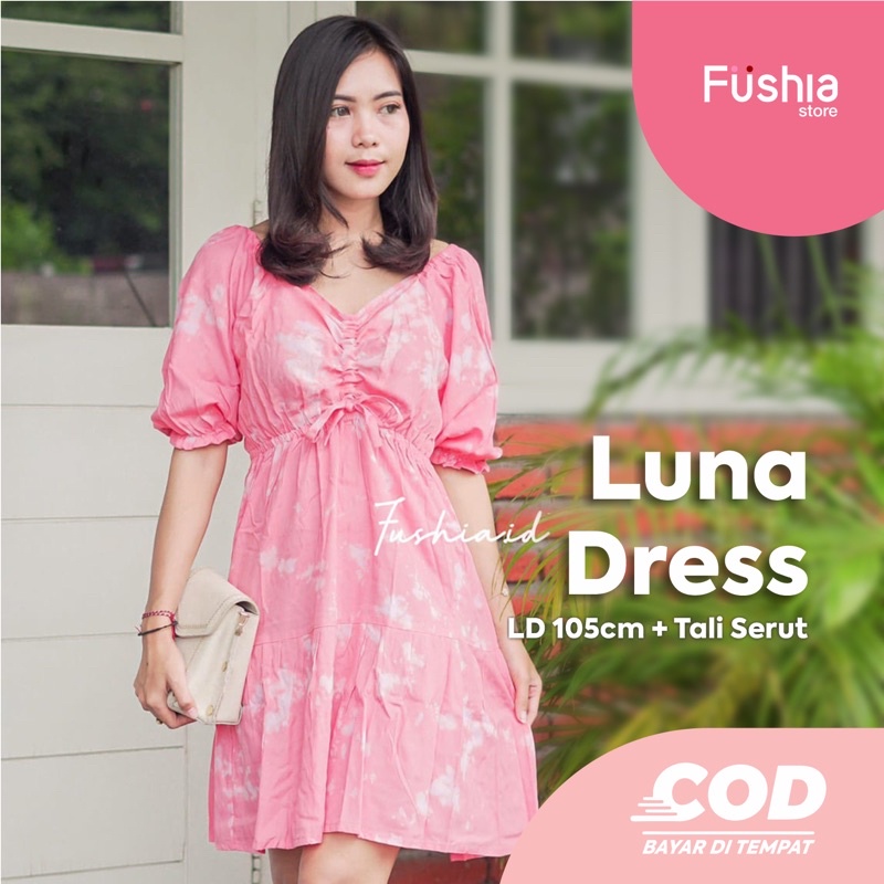 LUNA DRESS  / Dress BaLi Gaya Korea Untuk Wanita