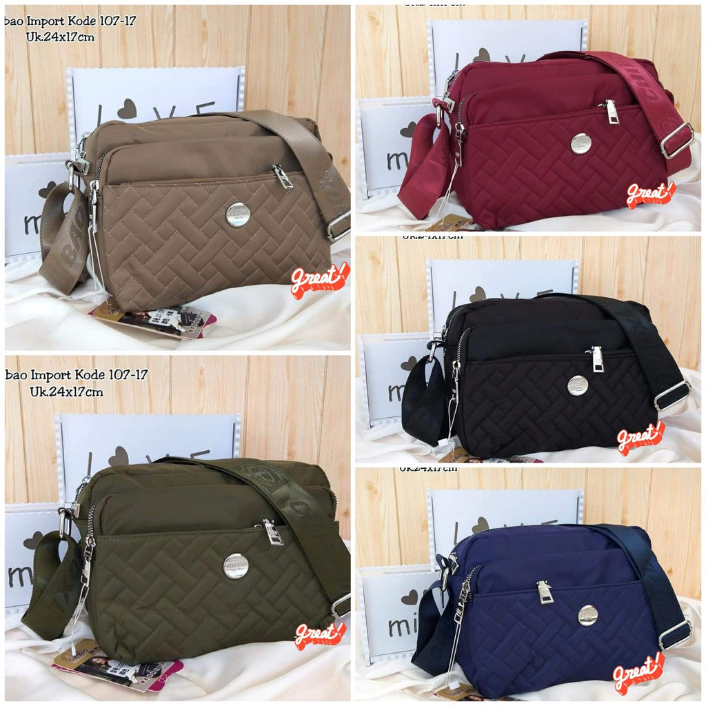 Tas Slempang Chibao 107-17 Size 25x18x10 cm TAS WANITA TAS SLEMPANG WANITA IMPORT TAS CHIBAO TERBARU