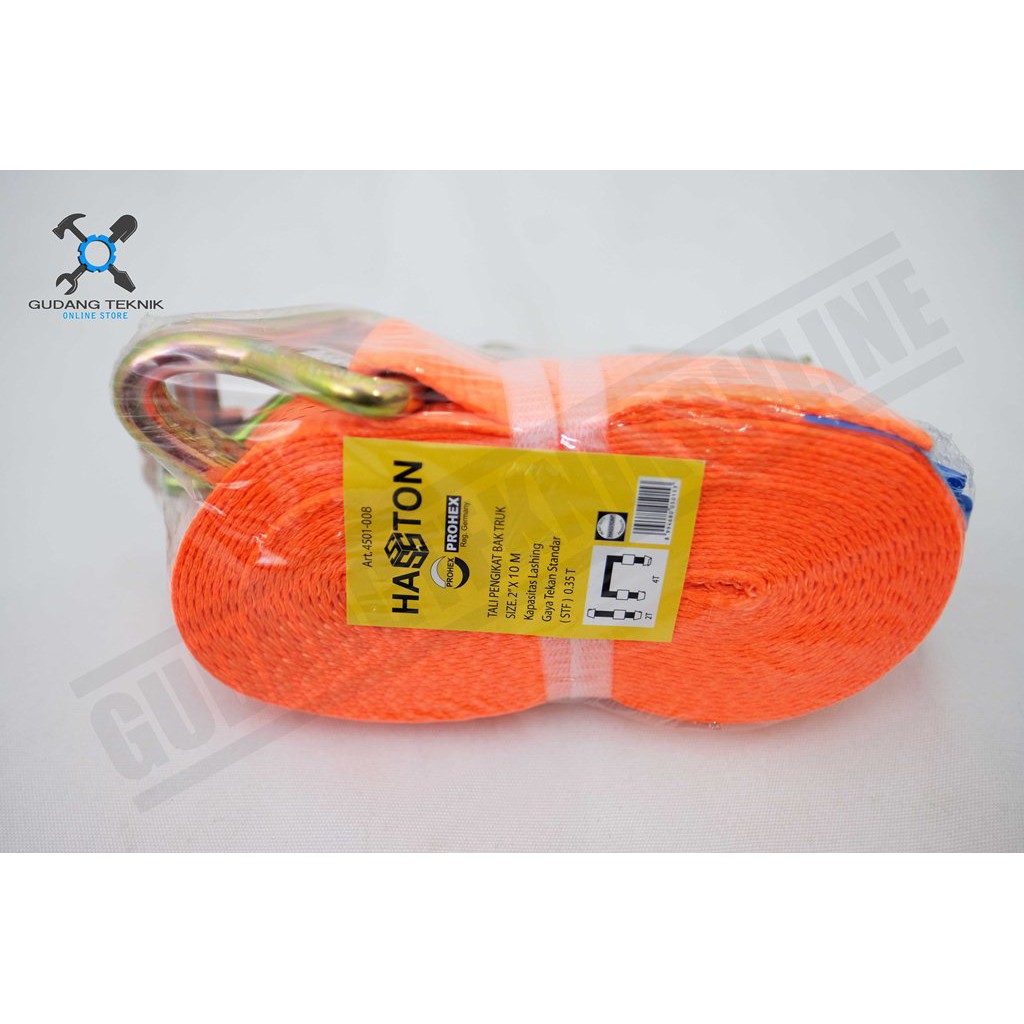 PROHEX Ratchet Tie Down 4 Ton 10 Meter - Tali Pengikat Barang 4T 10M Cargo Lashing Belt