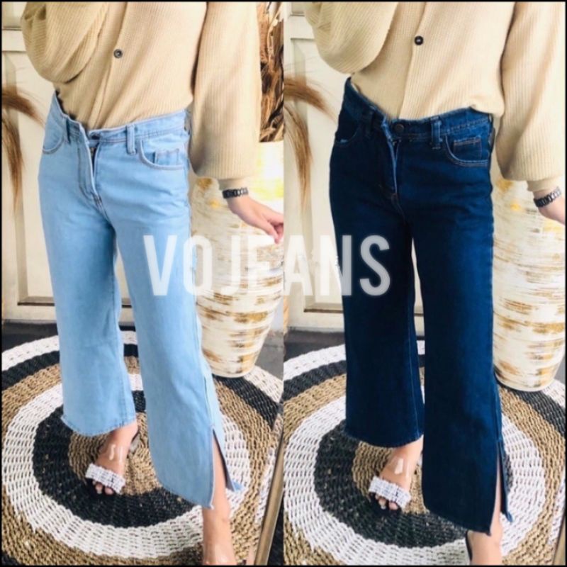 Kulot Jeans Rawis || Celana Kulot Jeans Rawis || Boyfrend Kulot Rawis || HiGHTWEST SENOW