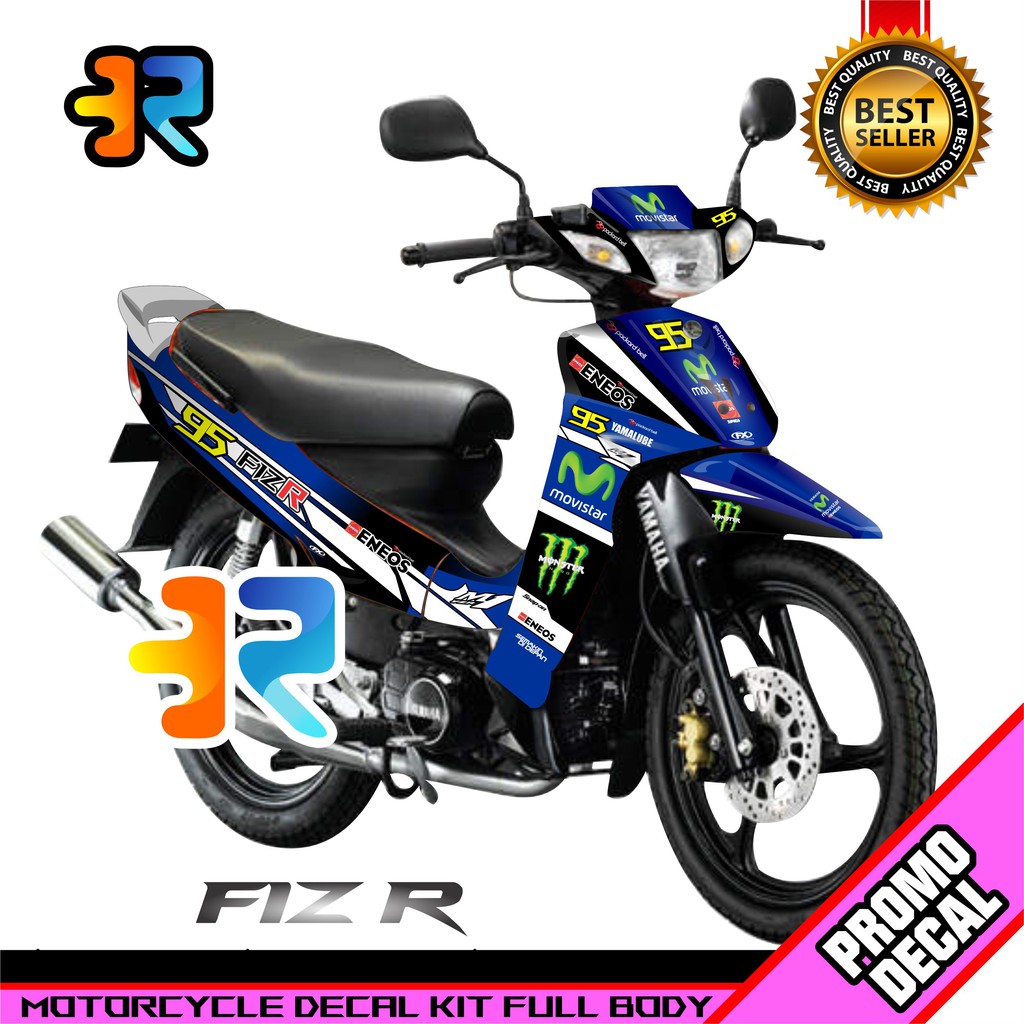 Decal Motor Fiz R Desain Movistar Sticker Decal FizR Full Body