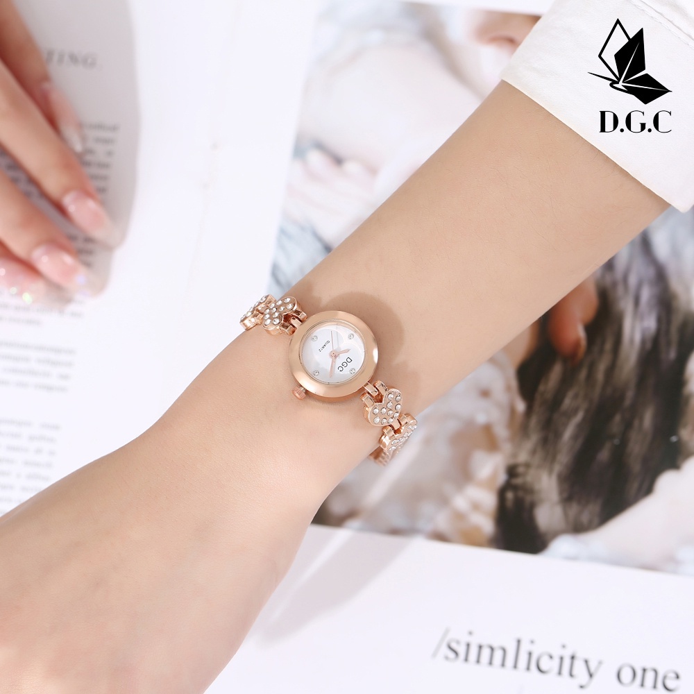 COD✅Jam Tangan Wanita Bulat Stainless Anti Karat Diamond - Jam Tangan Kasual - Jam Tangan Fashion Korea W224