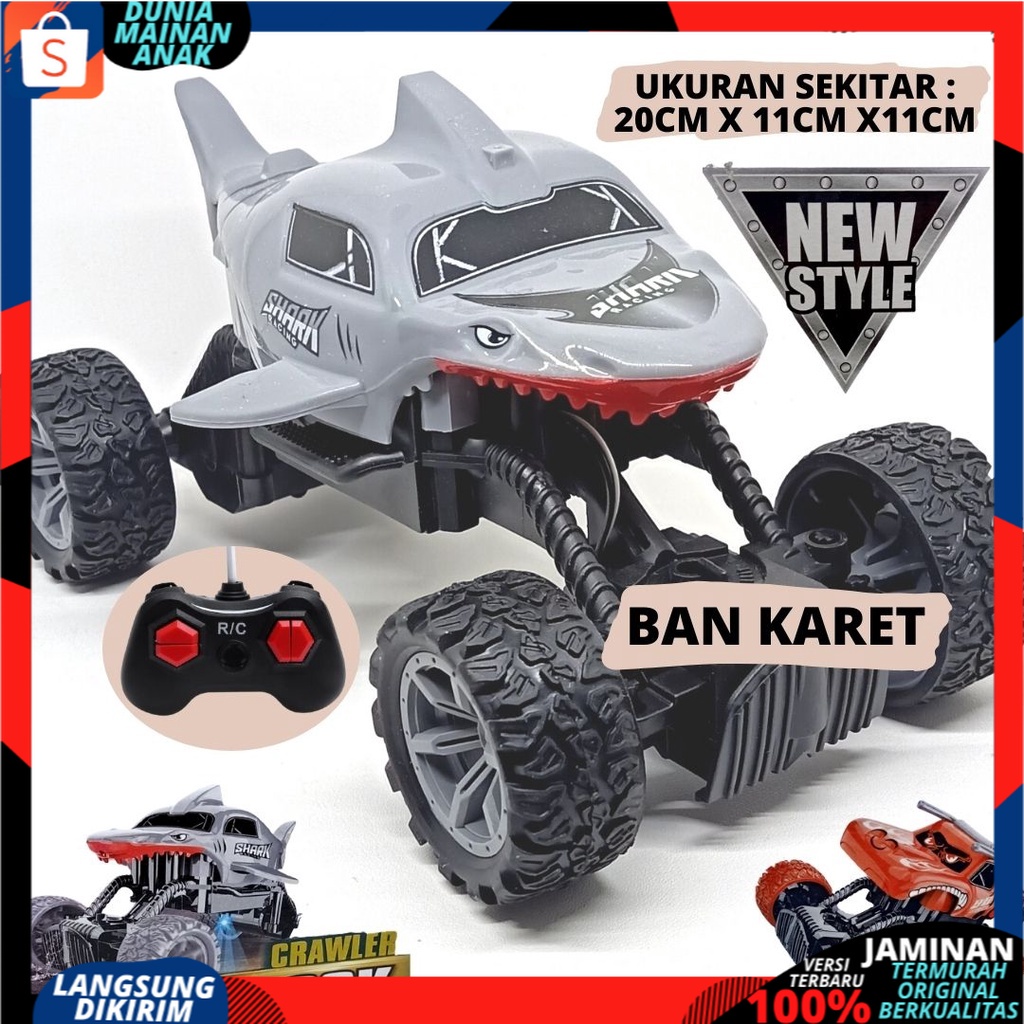 Mainan Remot Kontrol Mobil Ikan Hiu Rc Baby Shark | Remot Kontrol Anak shark car Remote Control