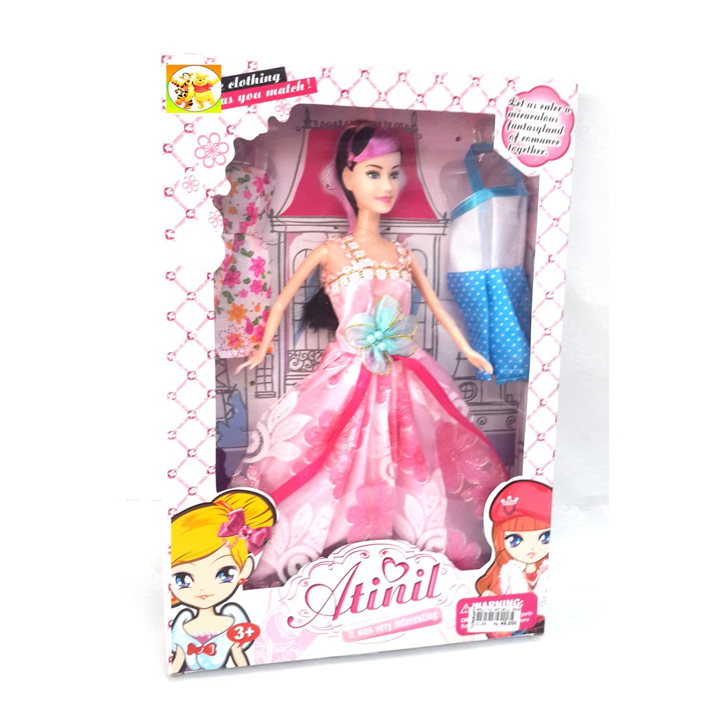 Make Up Doll Princess Boneka Wajah Barbie Merias Make Up Dream