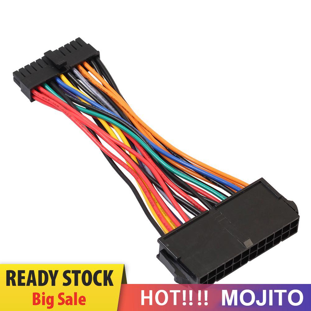 MOJITO ATX PSU Standard 24Pin Female to Mini 24P Male Internal Power Cable Wire