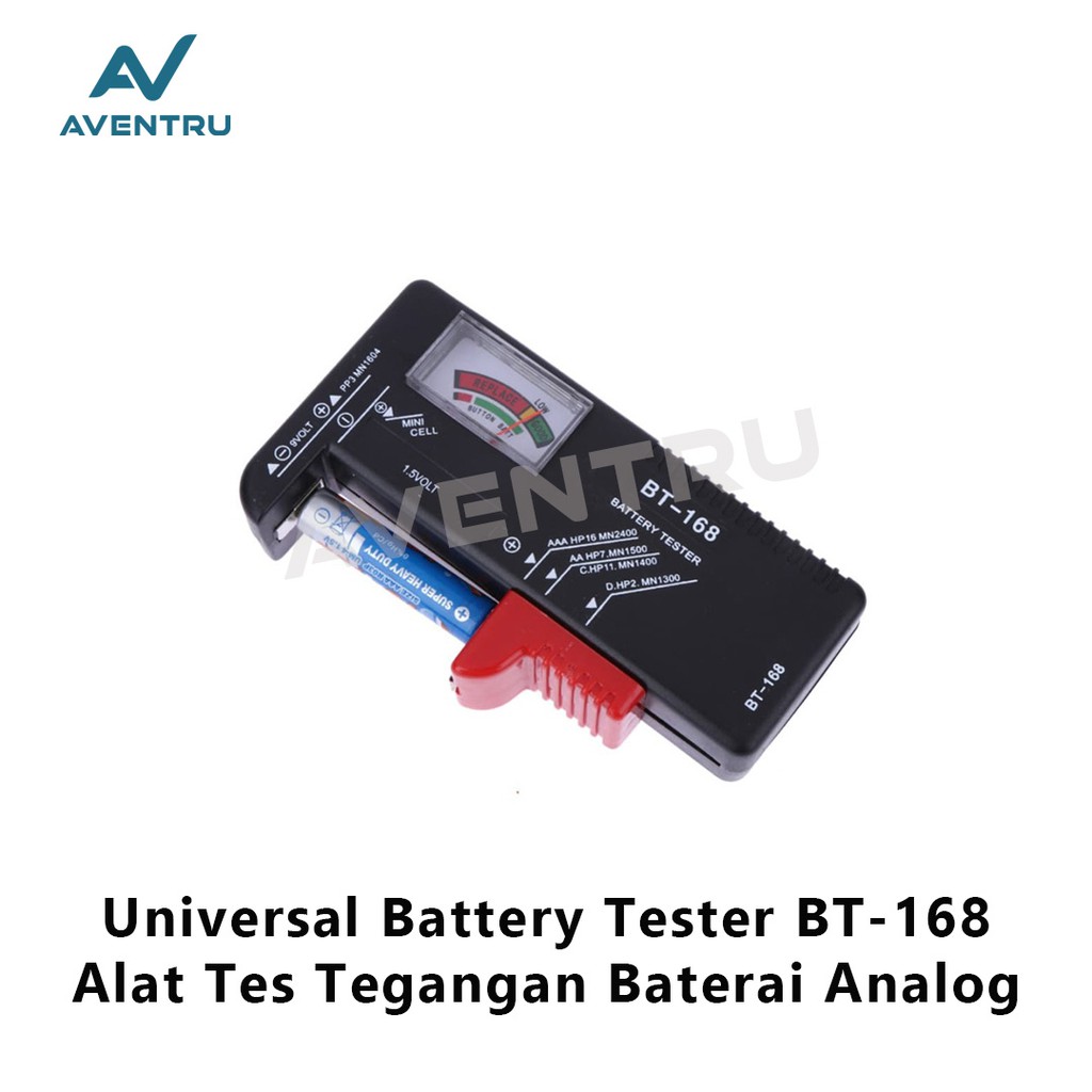 Universal Battery tester BT-168 / Cek Tes Tegangan Batu Baterai Analog