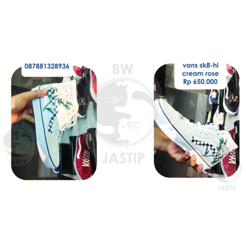 Vans sk8-hi cream rose