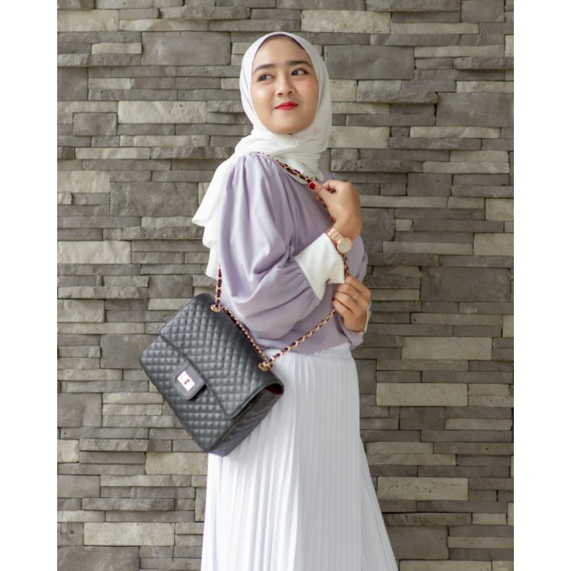 KIARA  BAG BLACK/TAS SELEMPANG WANITA