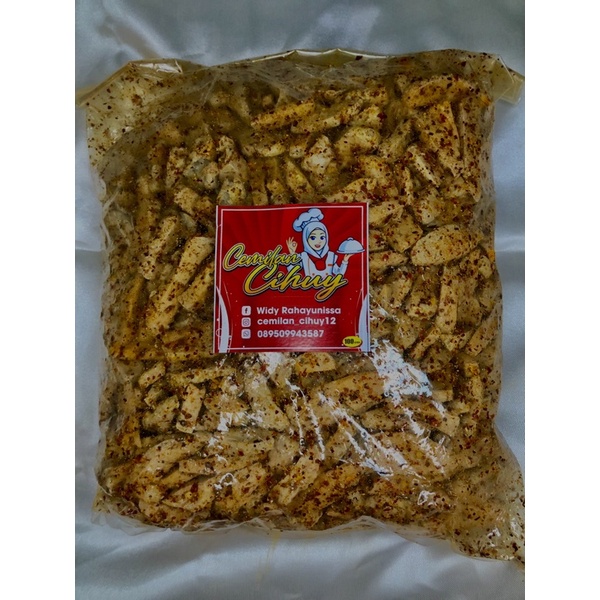 

Basreng Pedas daun Jeruk 1kg