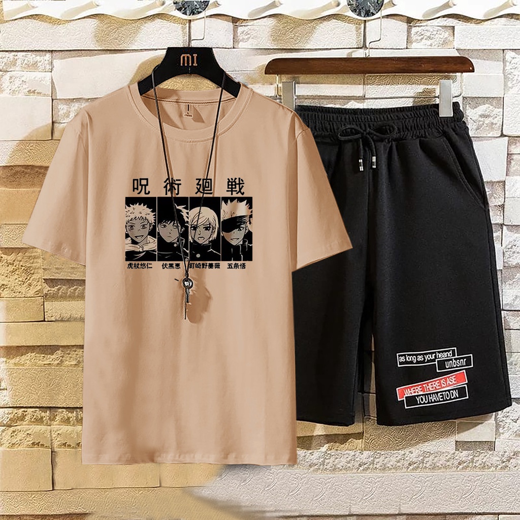 BISA COD// fashion pria terbaru  size L,XL satu stel baju dan celana stelan pria terlaris stelan naru - panteloni