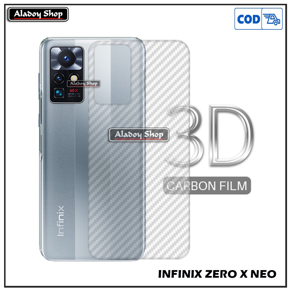 PAKET 3 IN 1 Tempered Glass Layar INFINIX ZERO X NEO Free Tempered Glass Camera dan Skin Carbon