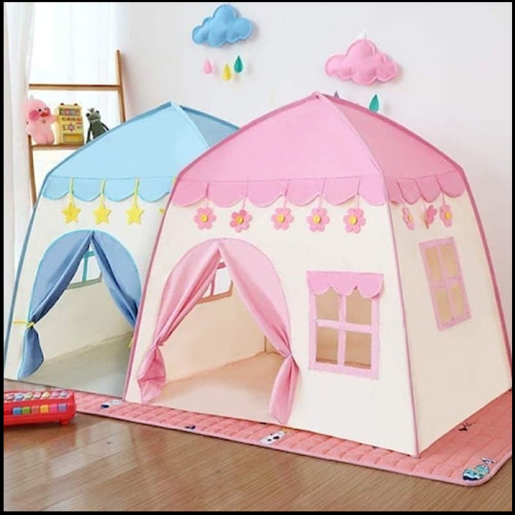 Tenda Anak anak Model Rumah Tenda Bermain Princess Castle Outdoor Ter/018