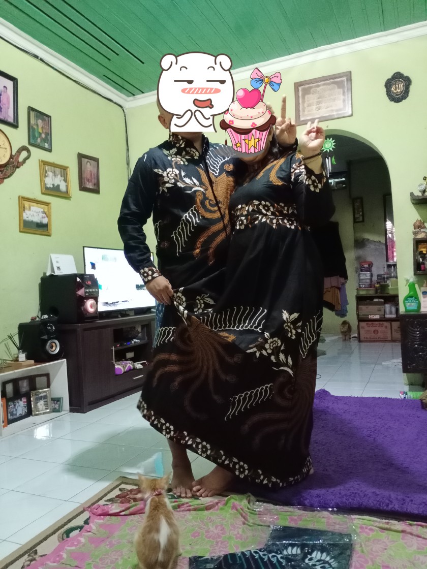Maura Couple - Sania Ruffle Batik Couple Ori Ndoro Jowi Garansi Termurah Shopee - Batik Modern Solo