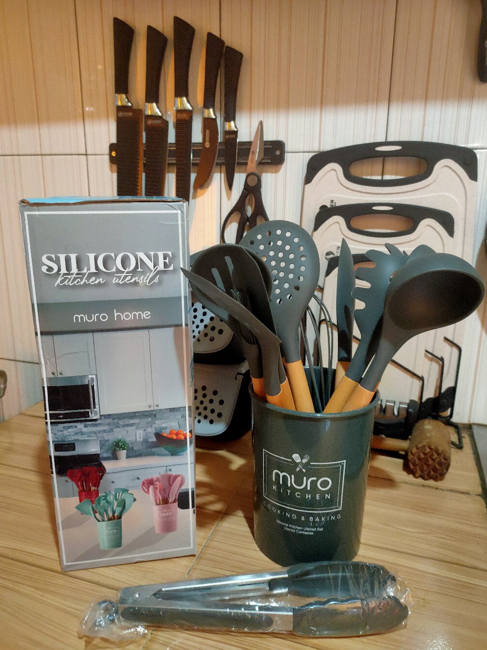 Muro 13 Pcs Spatula Sutil Utensil Set Silikon Silicone Tahan Panas Peralatan Masak