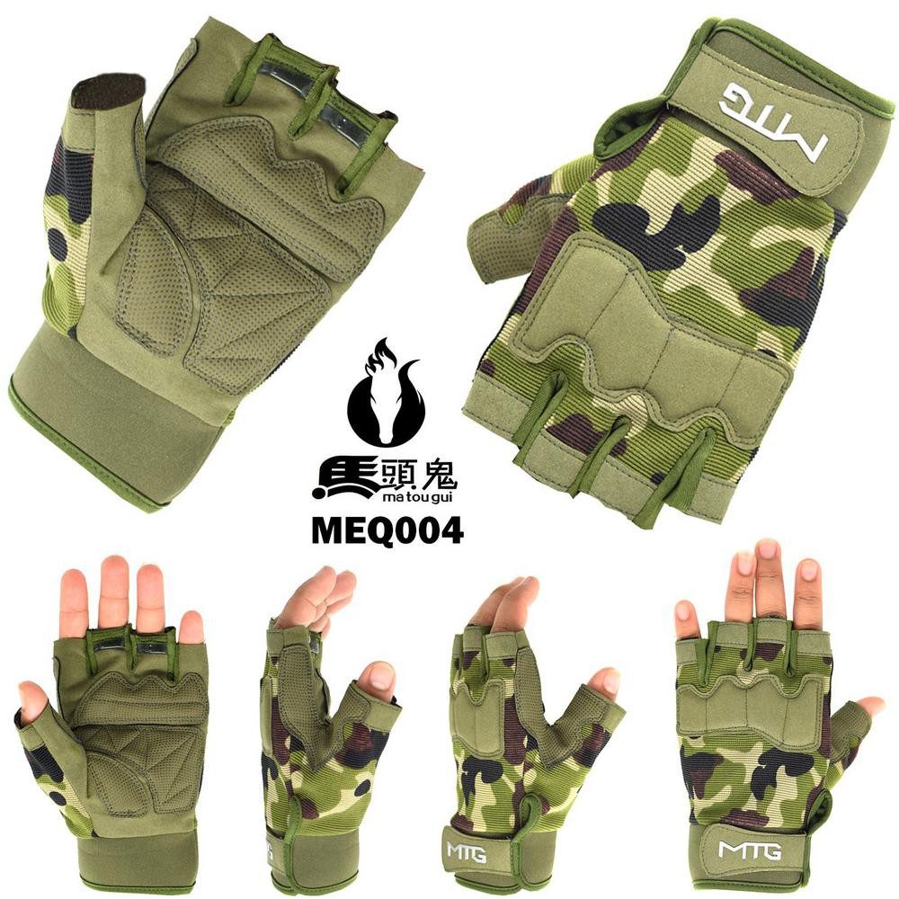 TELARIS SARUNG TANGAN KULIT MTG004 SARUNG TANGAN MOTOR HALF FINGER GLOVES PENDEK TERLARIS