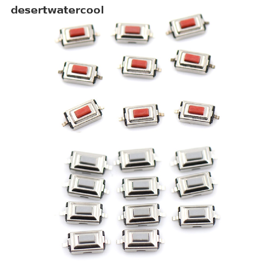 Deid 20pcs / set Saklar Micro Switch 2 Pin Ukuran 3x6 X 2.5mm