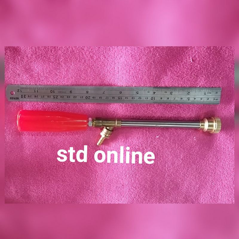 Stik gun cuci motor 30cm + neple Stik sprayer gun 30cm