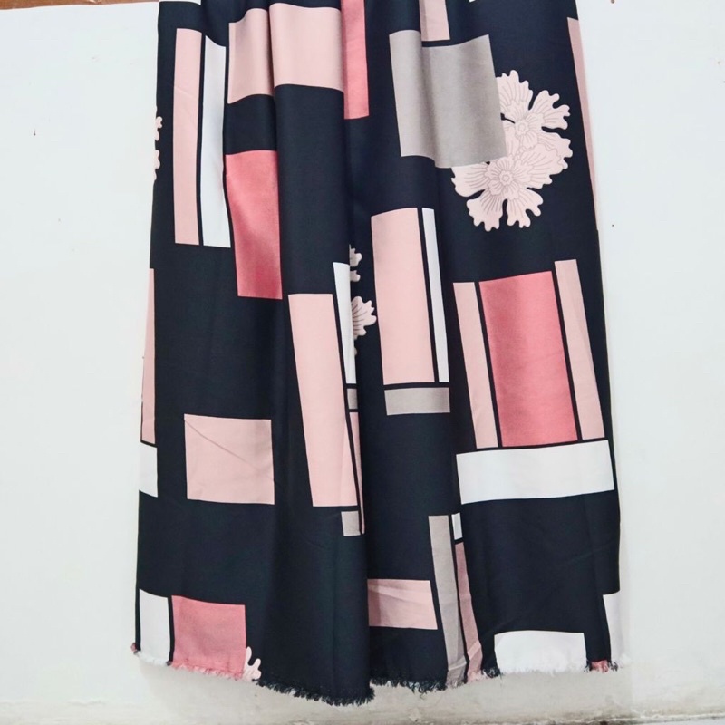 Kain Maxmara Printing ARISA  / bahan gamis  motif meteran