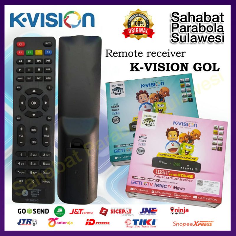 REMOTE RECEIVER K-VISION GOL OPTUS GARDINER LGSAT