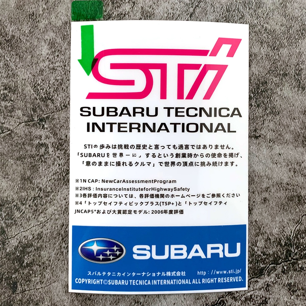 Sticker Dekorasi Kaca Depan Mobil Motif Tulisan Subaru Untuk Suabru XV Legacy Forester Impreza WRX STI