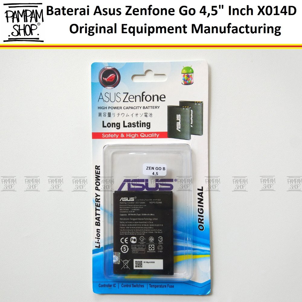 Baterai Handphone Asus Zenfone Go 4.5 Inch X014D B11P1428 Original OEM Inci Batre Batrai Battery HP