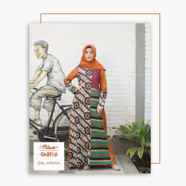 Gamis Etnik Batik Shafiy GBL Aruna