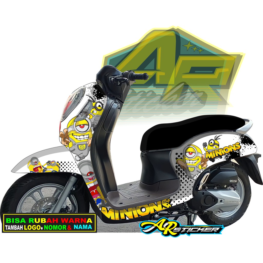 Decal scoopy 2021 / STIKER SCOOPY 2021 /  Decal Scoopy full body Full Blok Decal Scopy Dekal New Fi 
