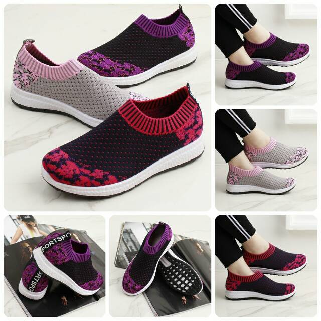 Sepatu Jaelyn Sneaker Knit TC-218