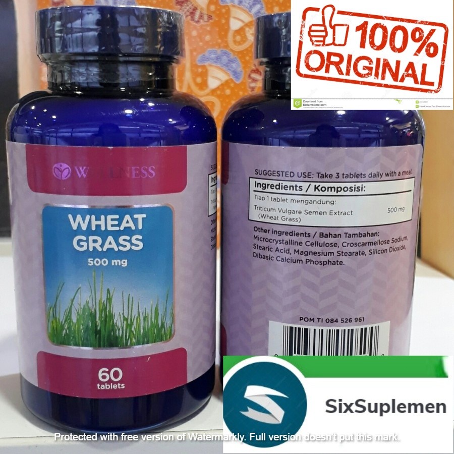 WELLNESS Wheat Grass Kesehatan Jantung &amp; Aliran Darah 60 tablets