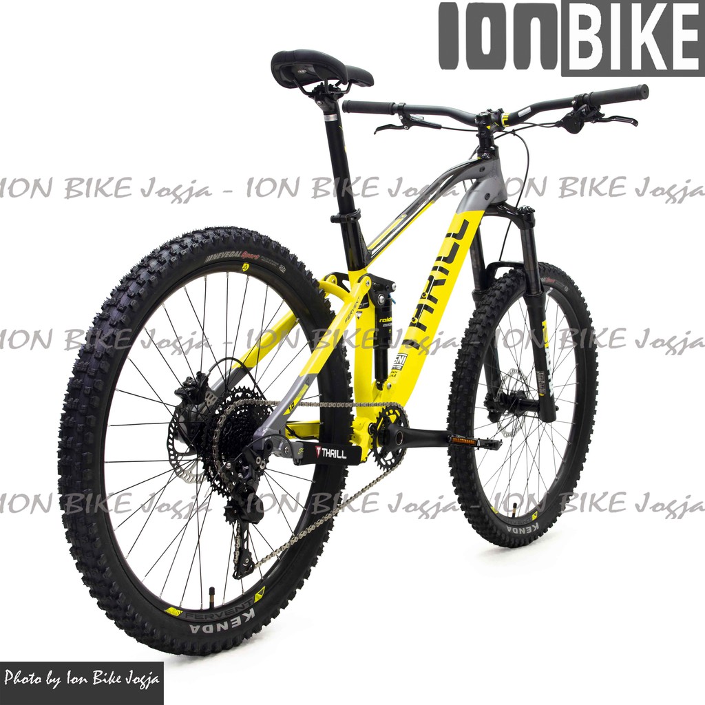 sepeda MTB 27.5 Thrill Fervent 1.0 T140 yellow gray - sepeda gunung murah sale xc trail full sus