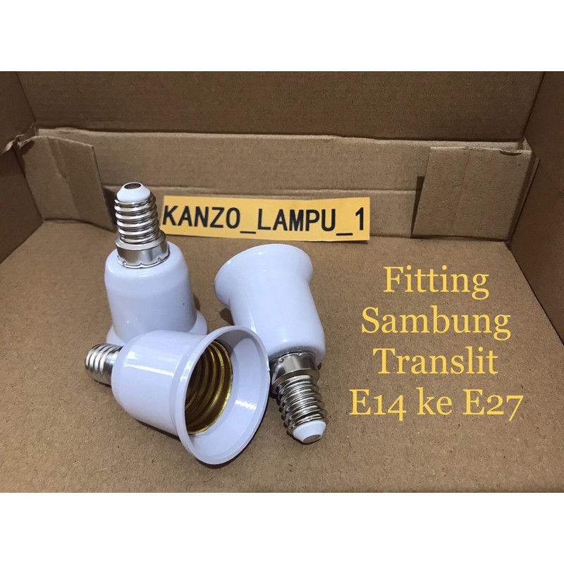 Pemanjang / Sambungan Fitting Sambung Lampu Extension Downlight  E27 KE E27 65MM / 95MM