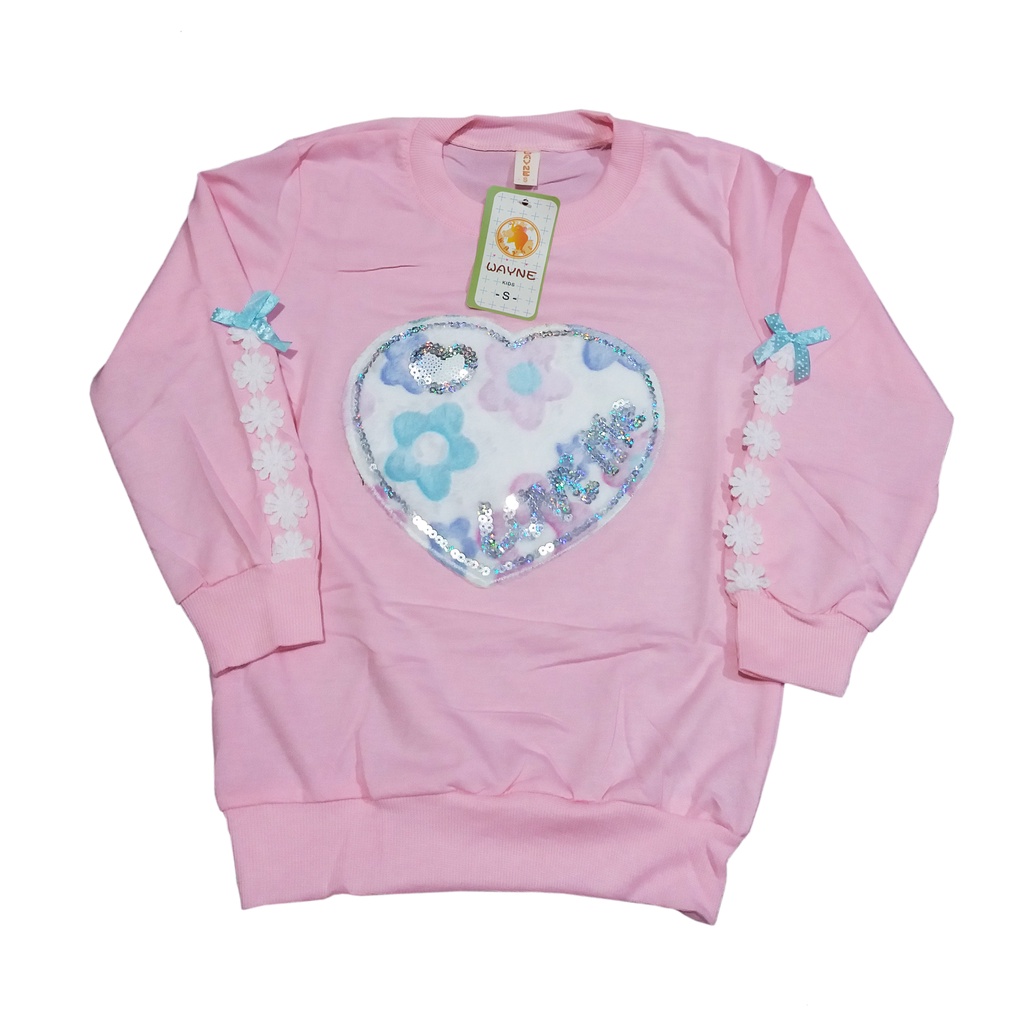 Kaos Anak Perempuan 6-12Tahun/Switer Anak Perempuan Import/Sweater Import anak-anak