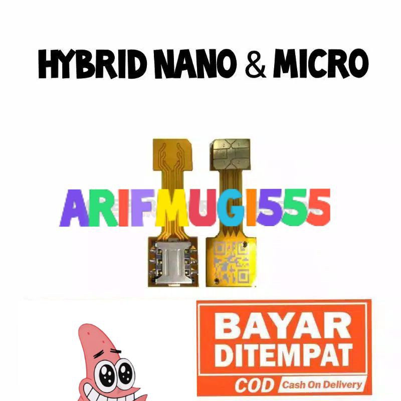 ADAPTOR HYBRID DUAL SIM CONVENTER EXTENDER SIM MICRO