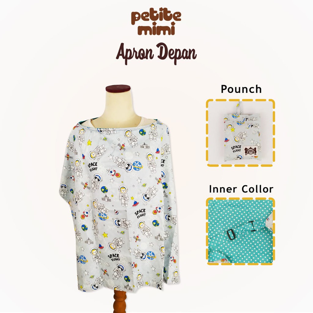 Petite Mimi Apron Kain  Penutup Menyusui Dengan Motif Yang Menarik