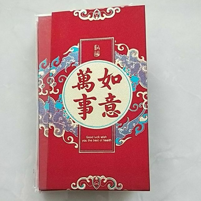 

Angpao Imlek / Wedding Premium Tebal 9 x 17 cm Wan Shi Ru Yi