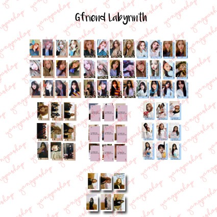 [READY / SET] GFRIEND LABYRINTH GFRI PHOTOCARD FAN MADE UNOFFICIAL YANGPASHOP SOWON YERIN YUJU