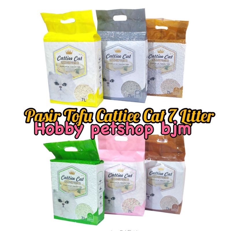 Cattiee cat tofu soya 7L - Pasir kucing tahu gumpal cattie wangi pipis buang air toilet