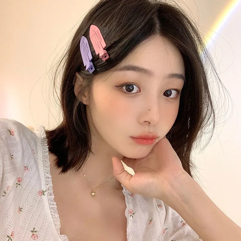 Women Girls Candy Color Metal Korean Style Cute Color Hairpin