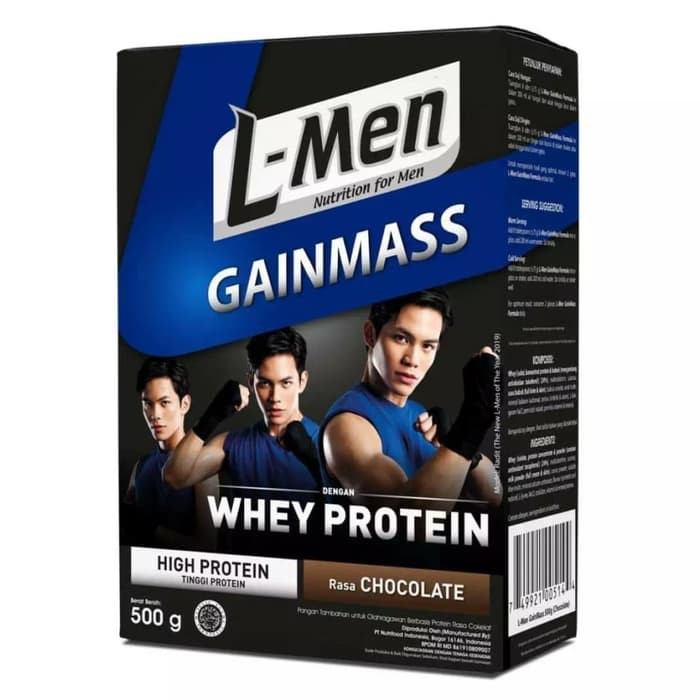 

L-Men LMen Gain Mass 500gr Lmen Gainmass Susu Whey Protein Suplemen Fitness