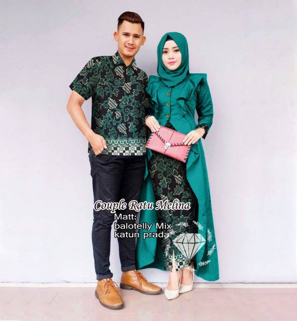 CP RATUMELINA BATIK FASHION PAKAIAN PASANGAN COUPLE MS ADA VIDEO REAL PICT