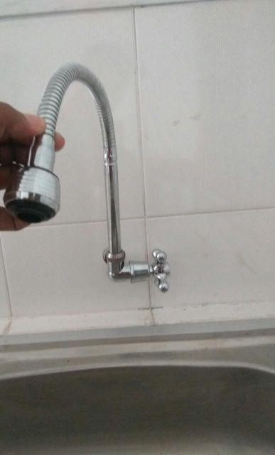 Kran Air Cuci Piring Leher Angsa Tembok Fleksibel Sk00375g