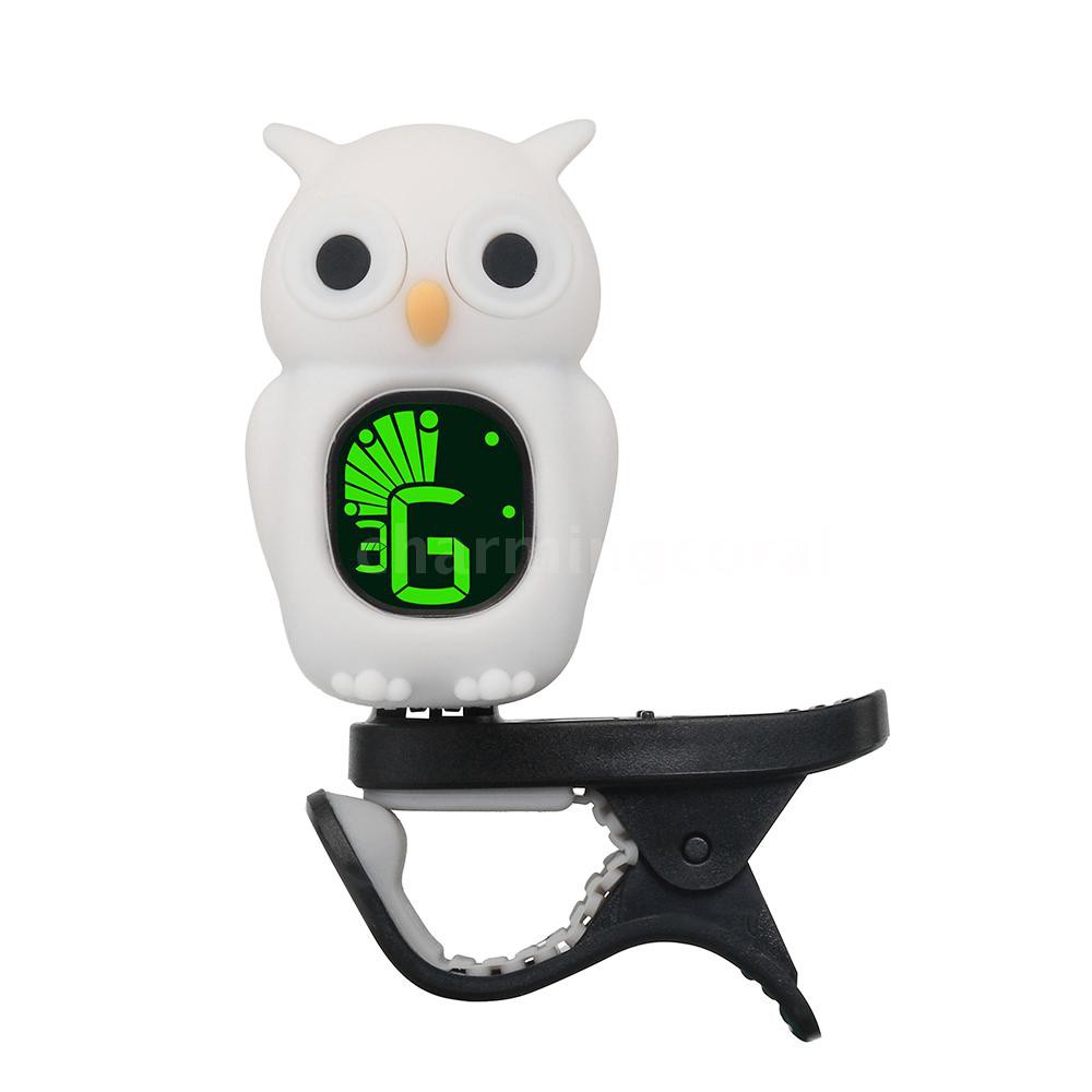 Tuner Lcd Model Kartun Burung Hantu Lucu Untuk Gitar Bass