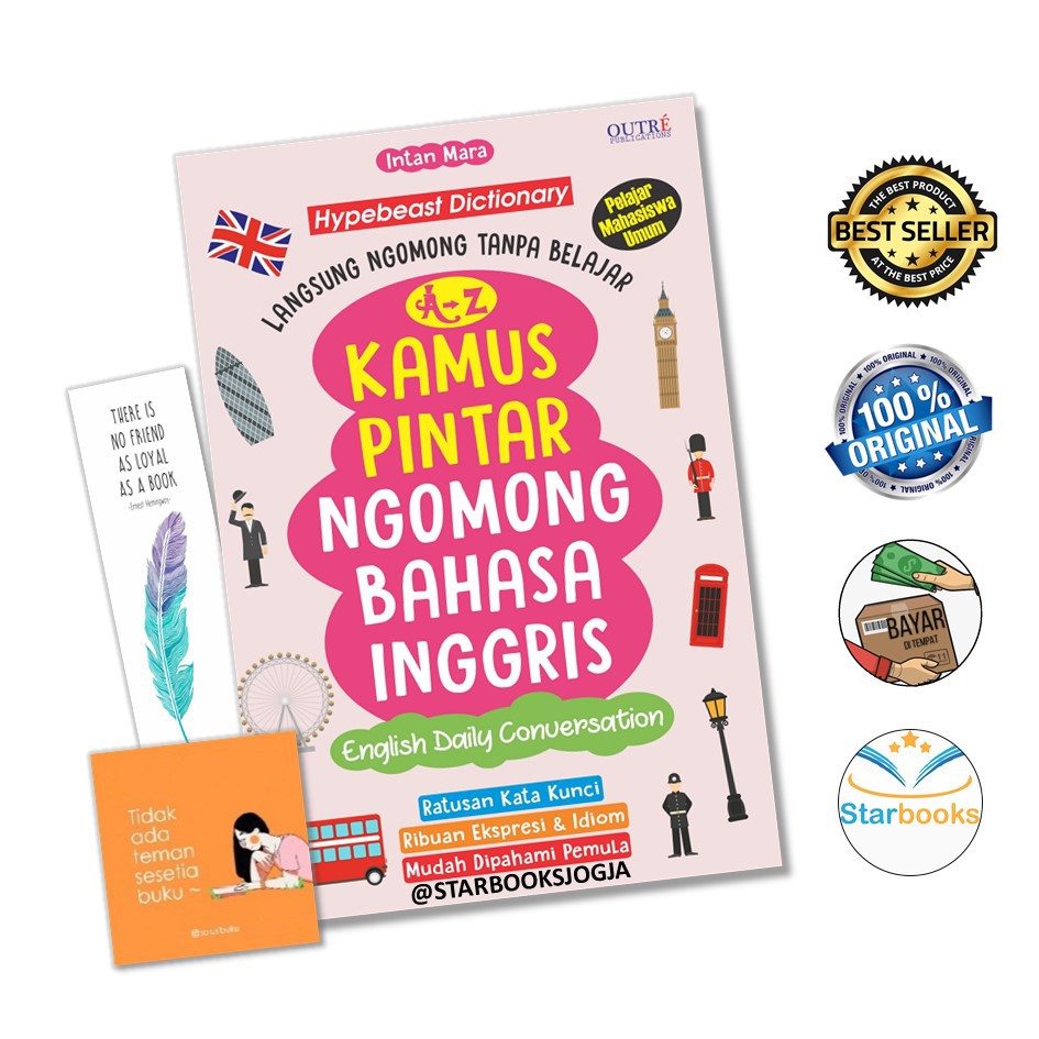 New Buku A Z Kamus Pintar Ngomong Bahasa Inggris Outre