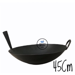  WAJAN  NASI GORENG  PLAT BAJA HITAM 45 CM Shopee Indonesia