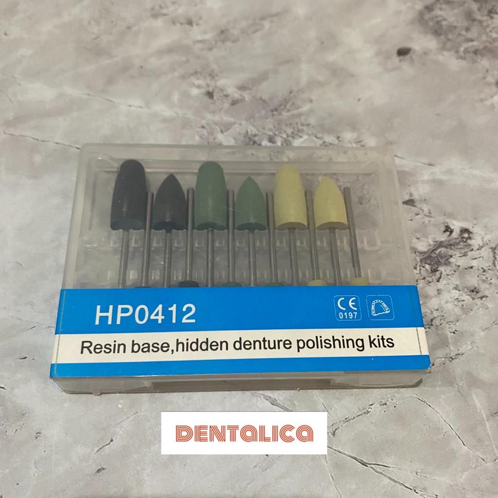 Dental Bur Poles Akrilik polishing kit/ Bur Poles Gigi Tiruan Acrylic