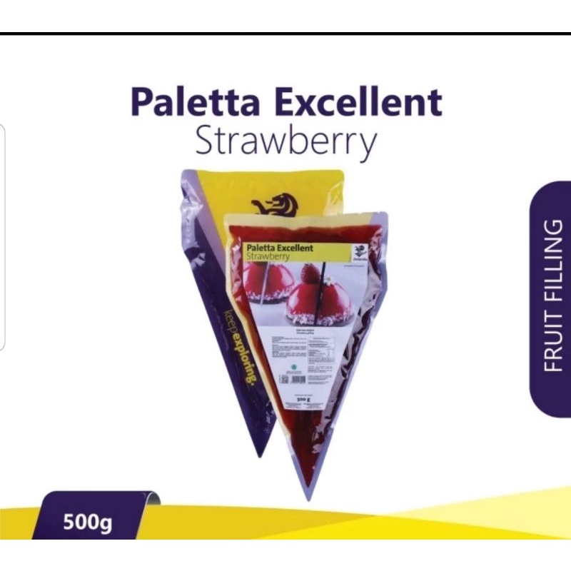 

Selei strawberry Paletta 500 gr kemasan ori