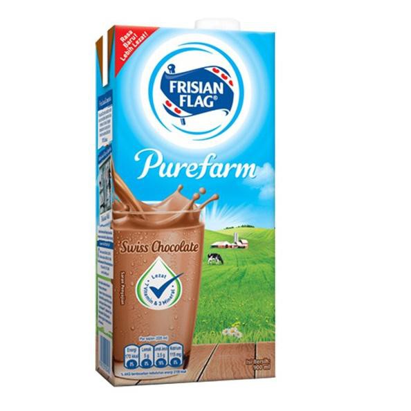 

❈J6836✹ Frisian Flag Family UHT Swiss Chocolate 900 ml x 2 pcs ★